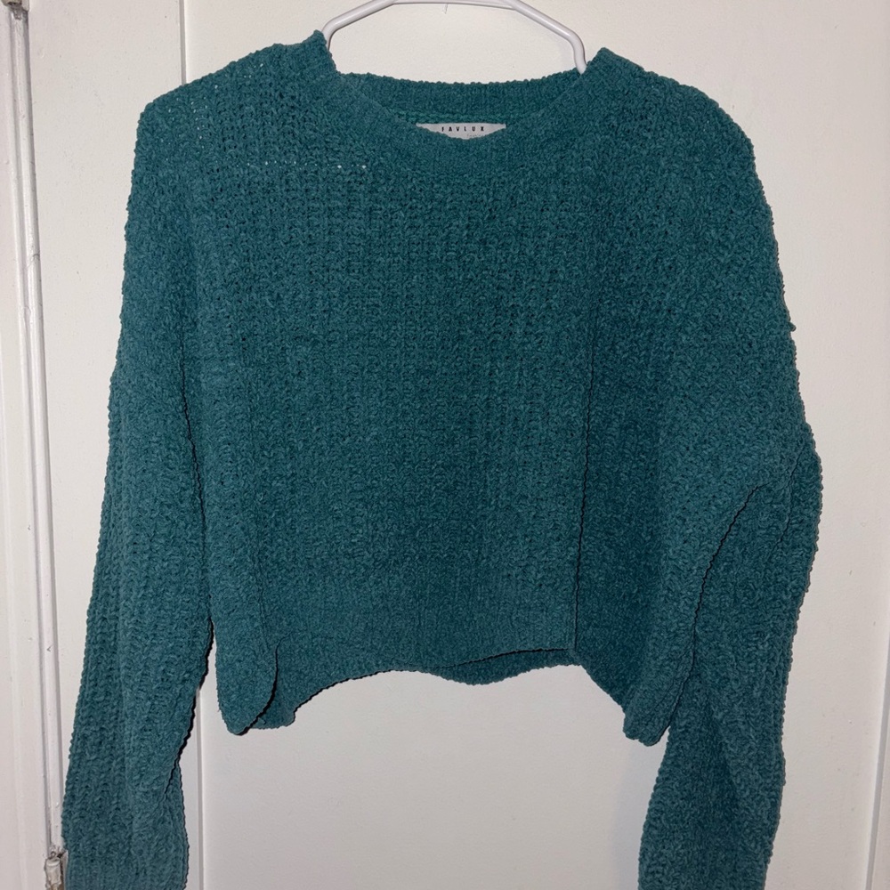 Cozy Teal Sweater